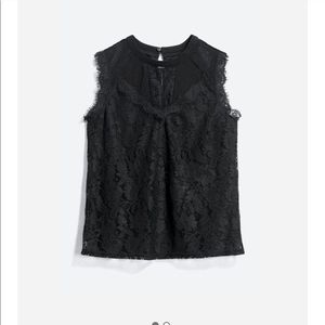 Soaked in Luxury Donnalyn Lace Overlay Knit Top